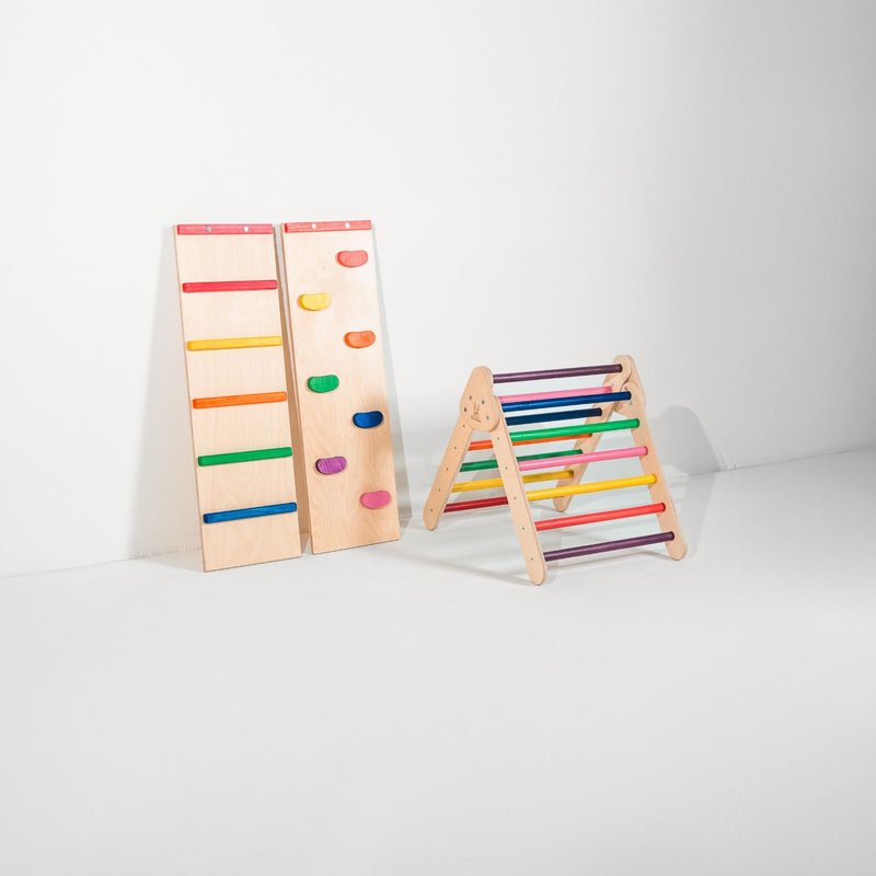 Pikler Triangle Climber Set – Boost Balance & Play by Bunny Hopkins