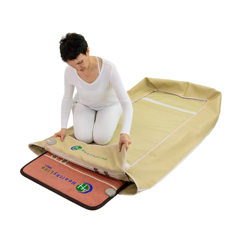 The TAO Mat forms a sturdy base for the therapeutic power of the 360 Wrap Set