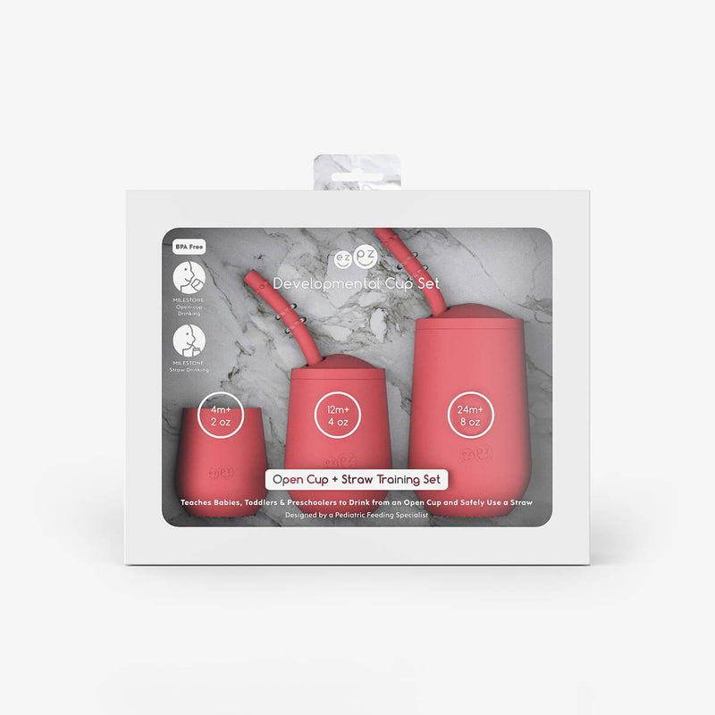 Coral Developmental Cup Set – Smart Sips for Growing Kids by ezpz 13
