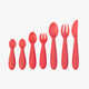 Coral Developmental Utensil Set – Smart Baby Self-Feeding Tools by ezpz 