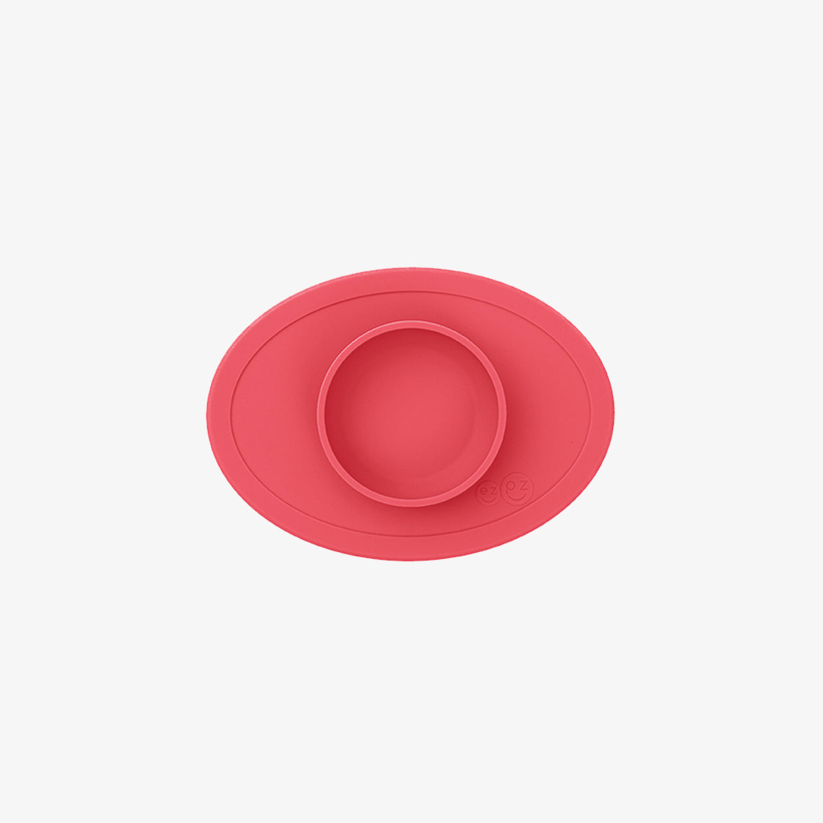 The Tiny Bowl in Coral by ezpz / Silicone Bowl for Babies that Fits on High Chairs #color_coral