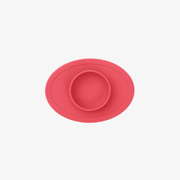 The Tiny Bowl in Coral by ezpz / Silicone Bowl for Babies that Fits on High Chairs #color_coral