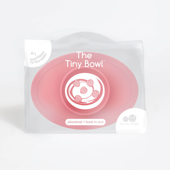 The Tiny Bowl in Coral by ezpz / Silicone Bowl for Babies that Fits on High Chairs #color_coral
