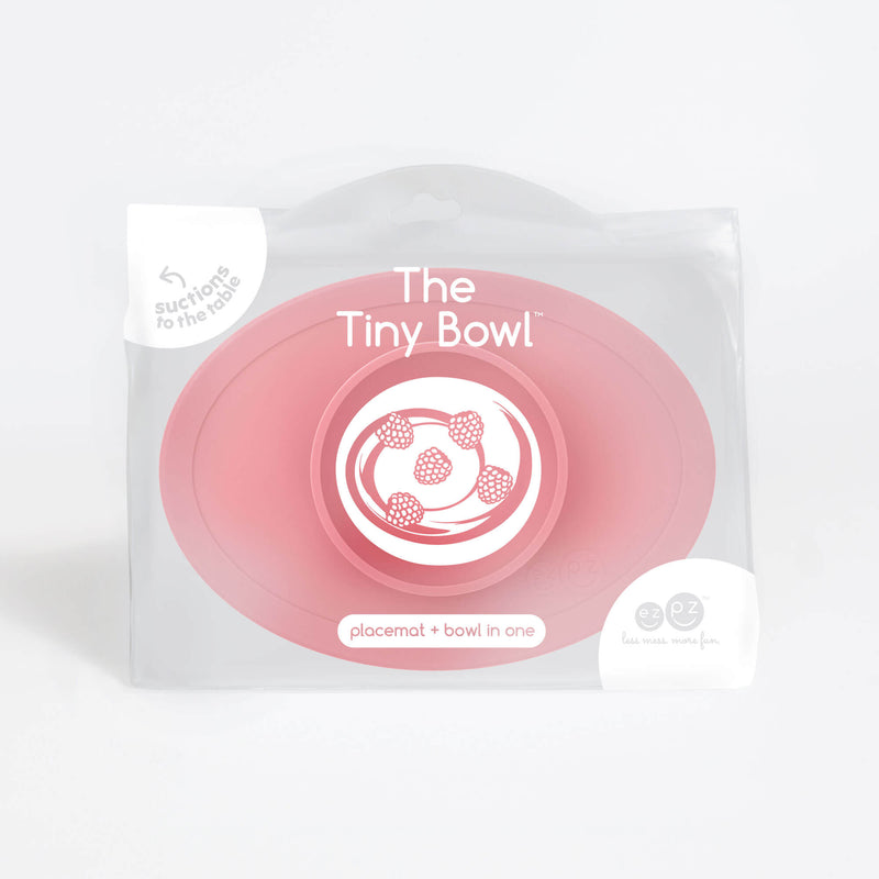 The Tiny Bowl in Coral by ezpz / Silicone Bowl for Babies that Fits on High Chairs #color_coral