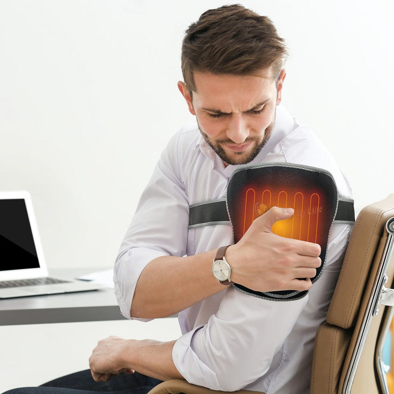 Portable Shoulder Heated Gemstone Pad, Soothing Heat Therapy for Pain Relief