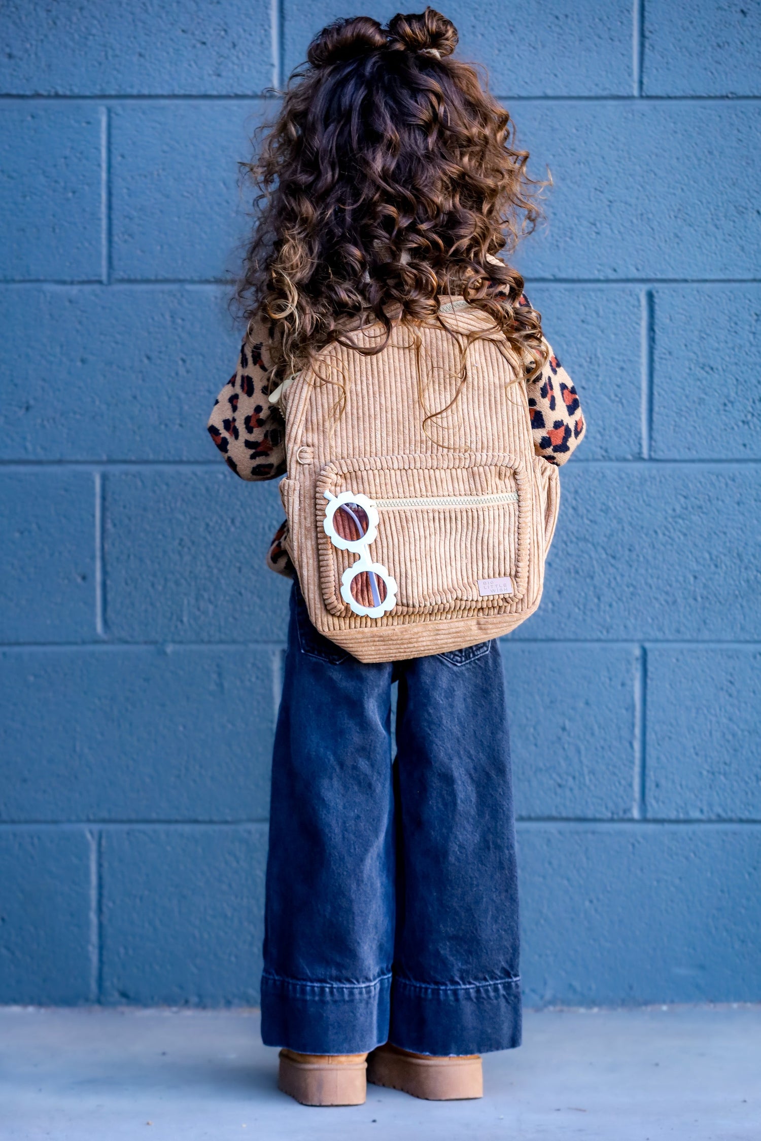 Corduroy Backpack – Camel | Kids & Toddler School Bag by Big Little Wish