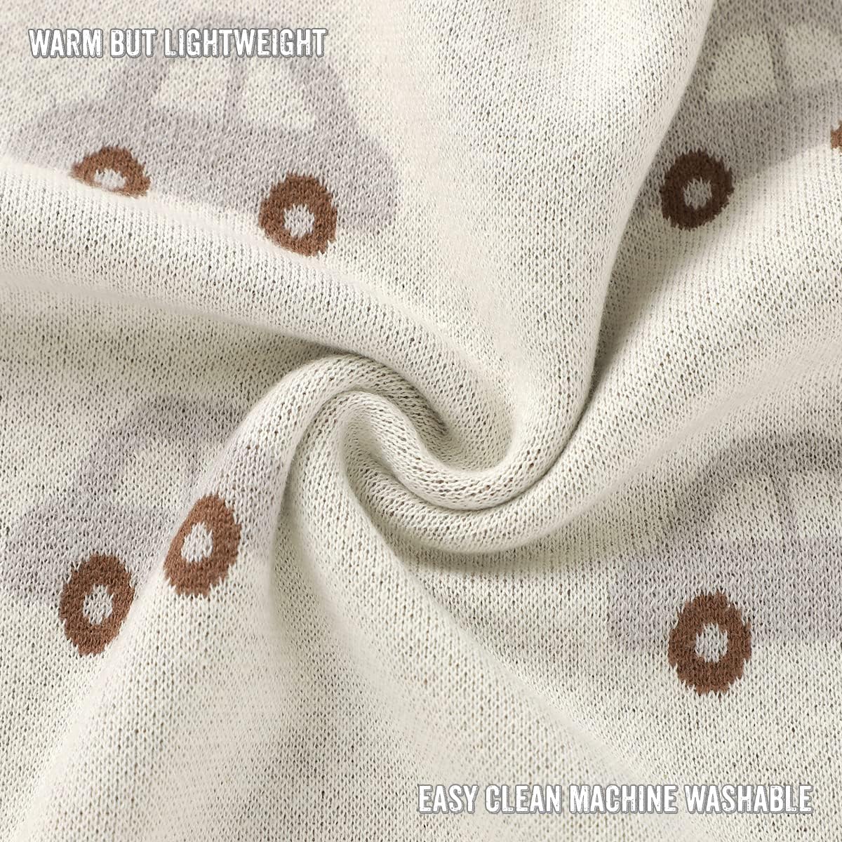 Cozy Cotton Knit Car Swaddle Blanket for Babies – by Bleu La La