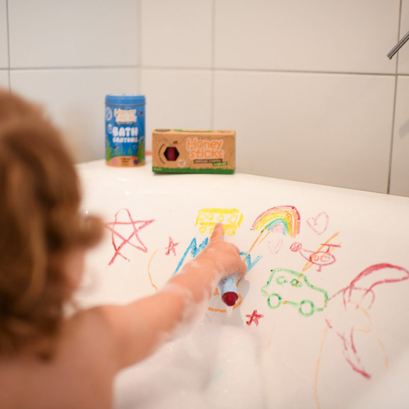 honey sticks, bath crayons nz, honey sticks crayons, honey sticks bath crayons, honey sticks bath crayons nz, honey stick crayons, bath cryons, are crayons non-toxic, crayon shop, mini crayon packs, beeswax crayons, natural beeswax crayons, eco bath crayons, kids craft shop ,
