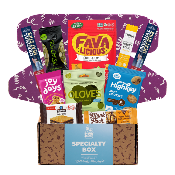 Diabetic Friendly Snack Box - Delicious & Healthy Snacks for On-the-Go by Bunny James Boxes