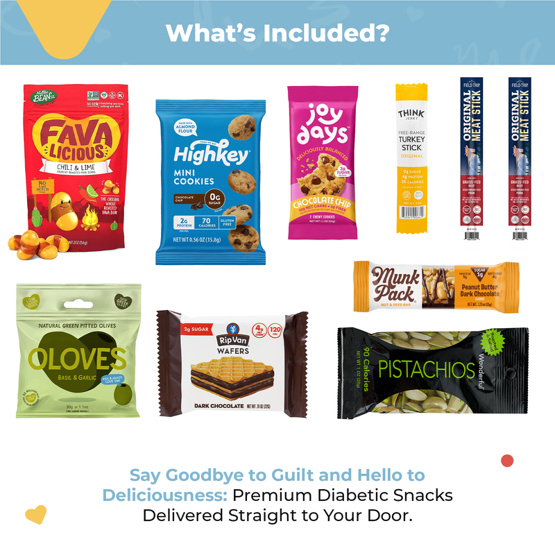 Diabetic Friendly Snack Box - Delicious & Healthy Snacks for On-the-Go by Bunny James Boxes