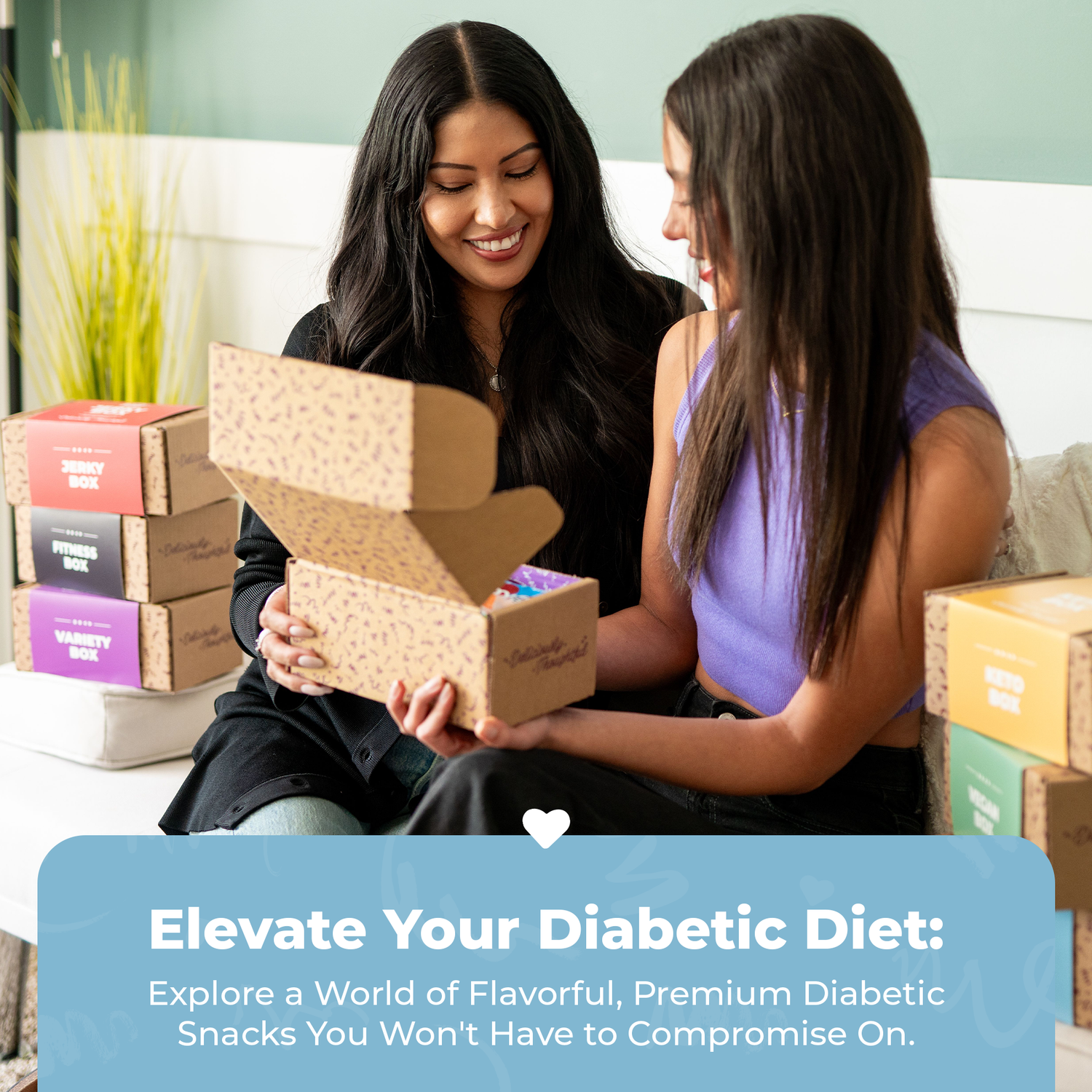 Diabetic Friendly Snack Box - Delicious & Healthy Snacks for On-the-Go by Bunny James Boxes