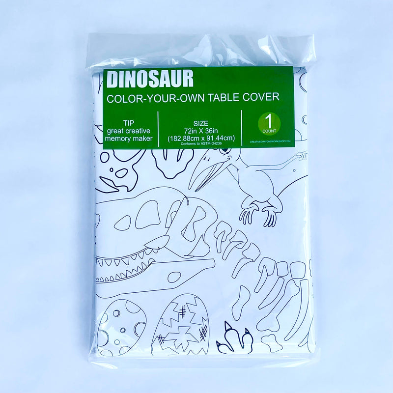 Dinosaur Coloring Tablecloth