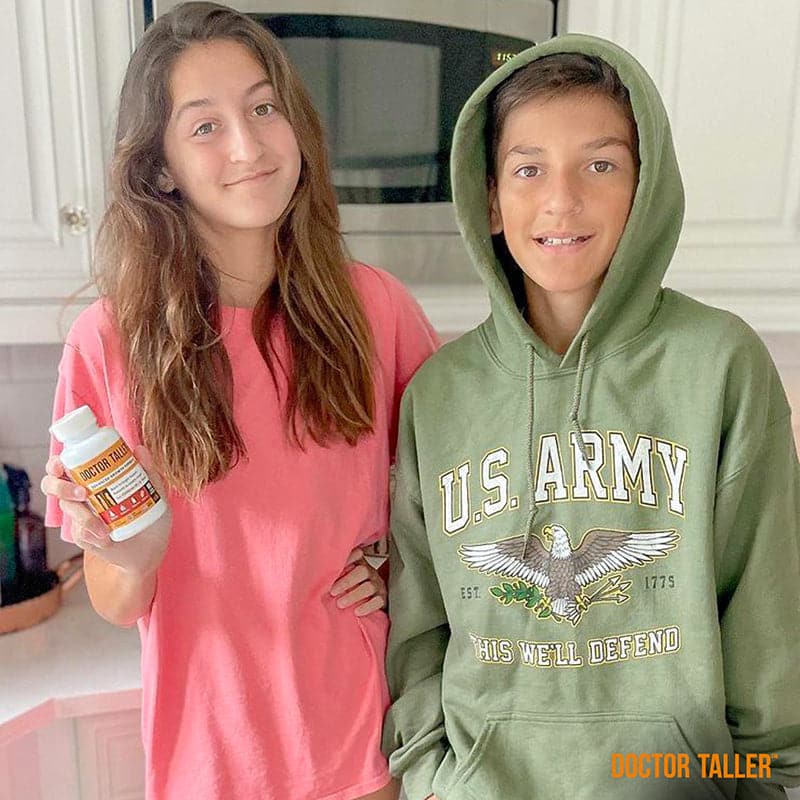 Doctor Taller Height Support for Kids (8+) & Teens – Bone Growth & Development | 60 Vegan Capsules by NuBest Nutrition