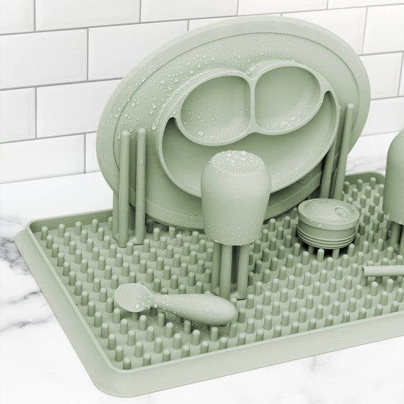 Drying Rack in Sage #color_sage / Drying Rack – Chic & Customizable Counter Organizer for Baby Gear by ezpz 