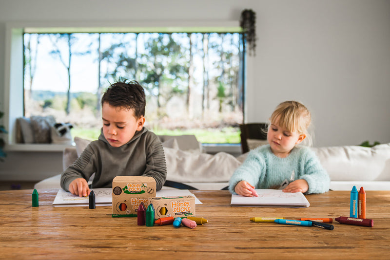 Toddler Beeswax Crayons – Honeysticks 12-Pack (Ages 1–5) by Honeysticks USA