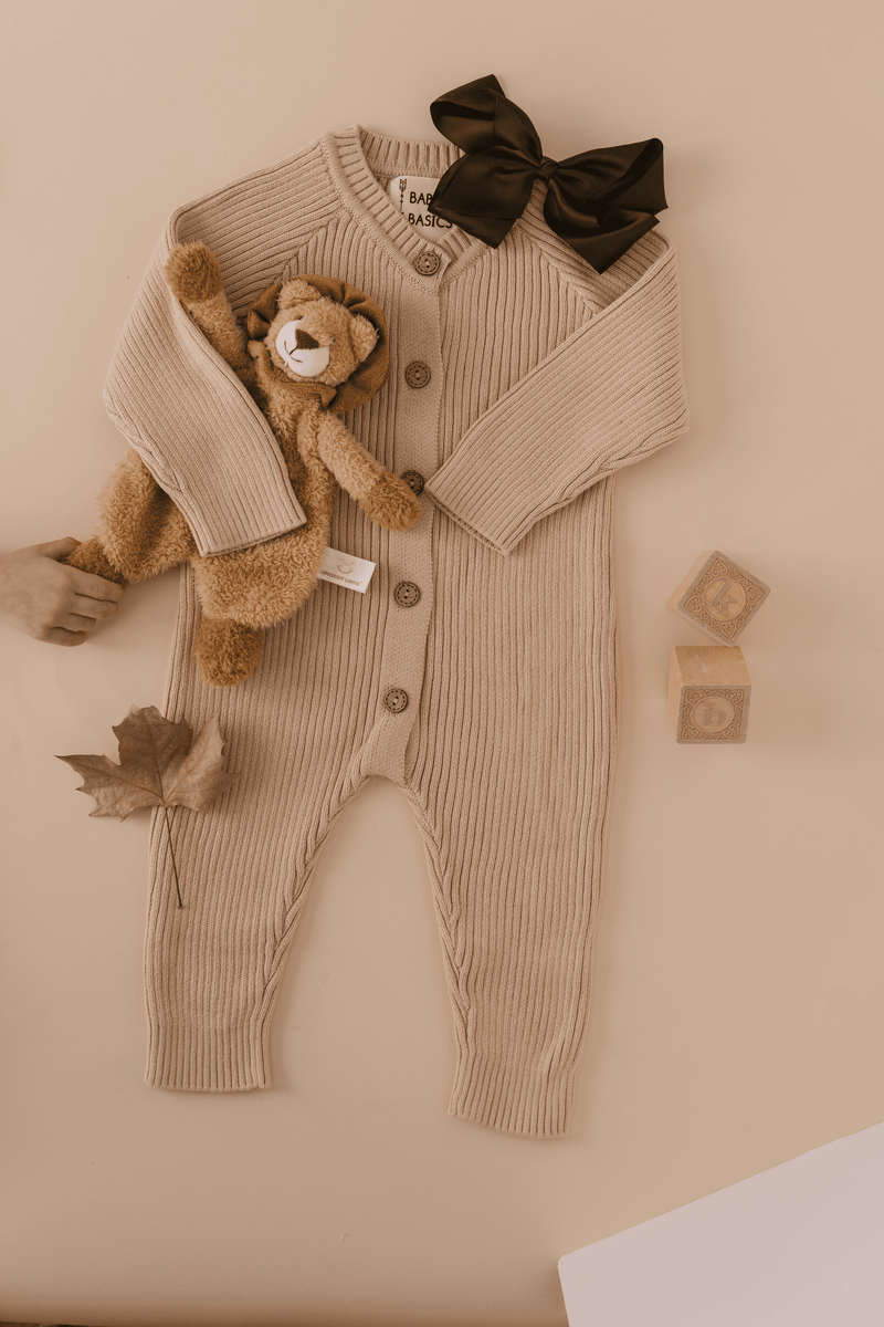 Everyday Ribbed Baby Romper – Cozy & Cute Fall Essential by Babe Basics