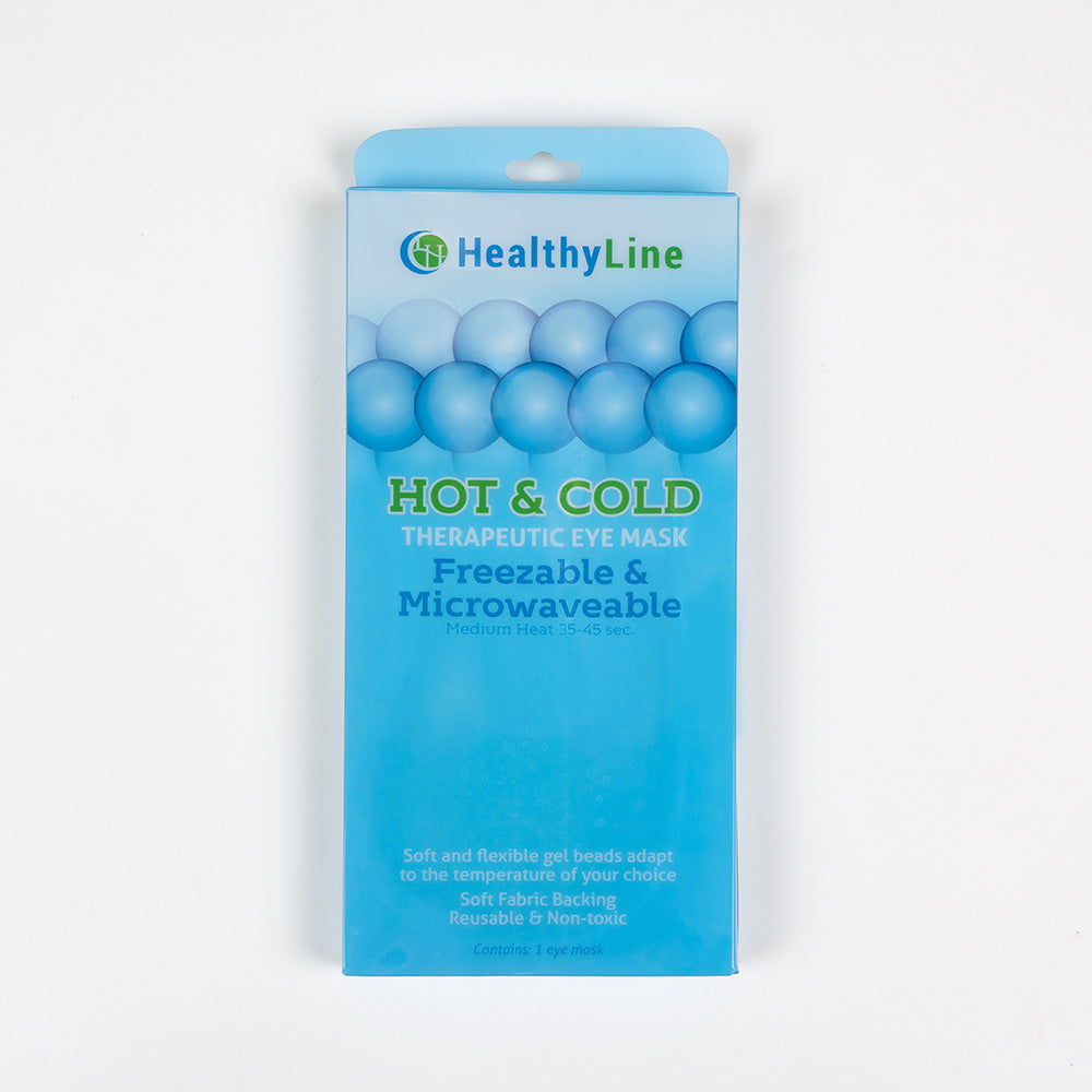 
Reusable hot and cold eye mask for relieving sinus headaches and allergies
