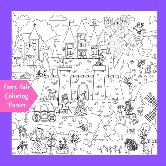 Fairy Tale Coloring Tablecloth