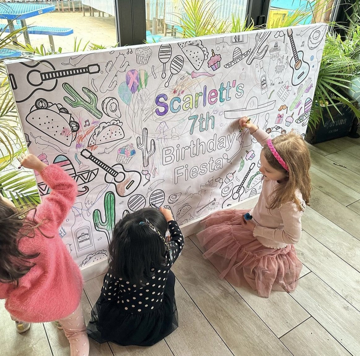 Fiesta Coloring Tablecloth