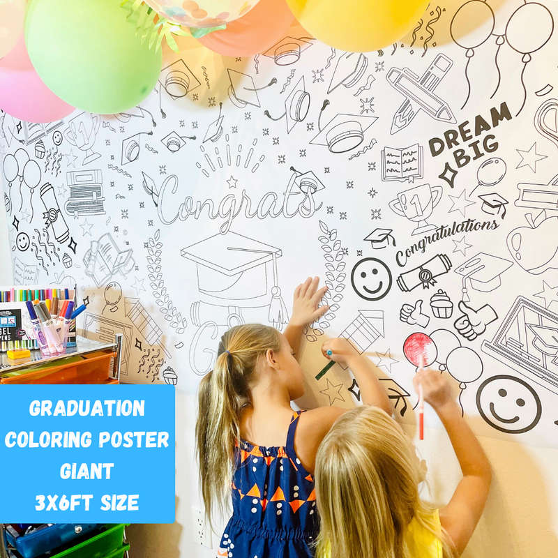 Graduation Coloring Tablecloth