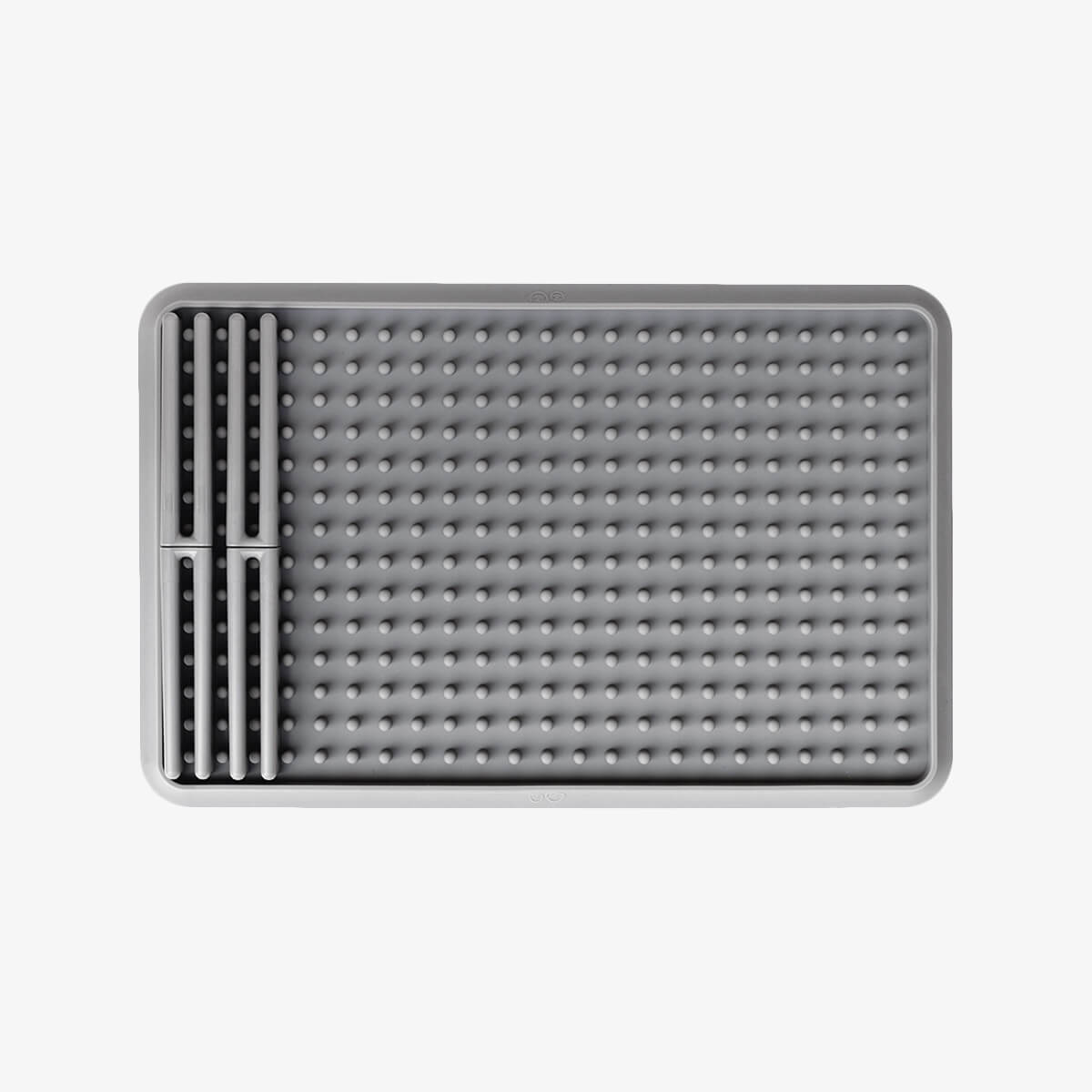 The Drying Rack in Gray by ezpz / Odor-Resistant, 100% Silicone Drying Rack #color_gray