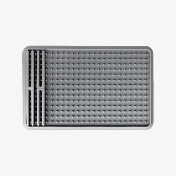 The Drying Rack in Gray by ezpz / Odor-Resistant, 100% Silicone Drying Rack #color_gray