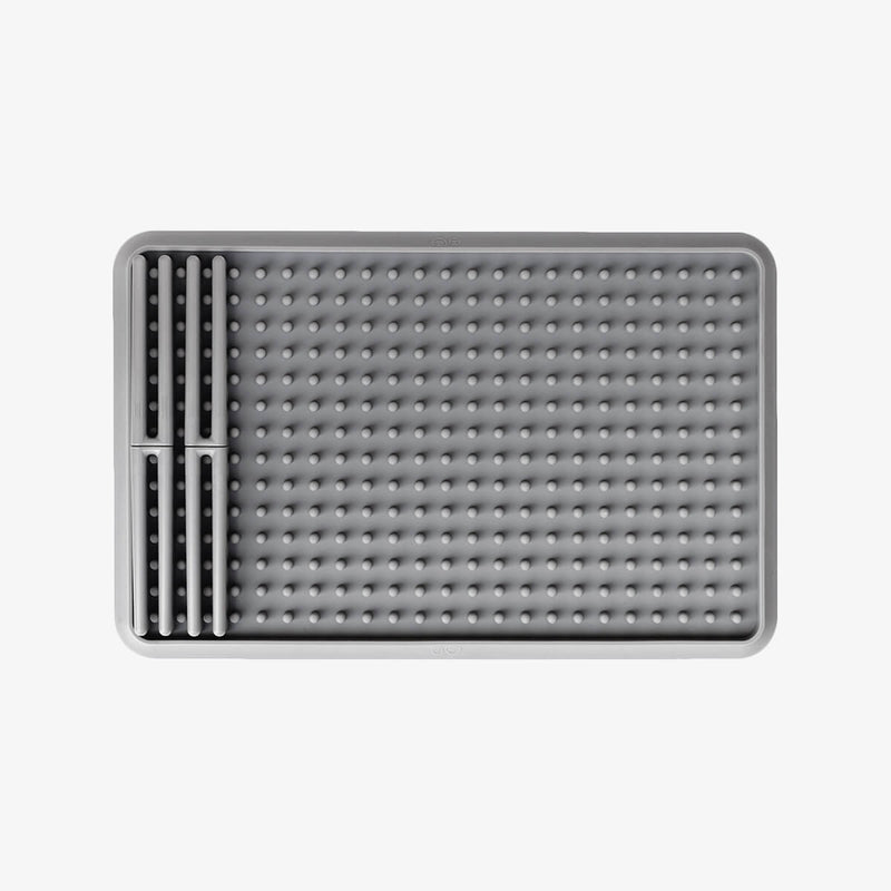 The Drying Rack in Gray by ezpz / Odor-Resistant, 100% Silicone Drying Rack #color_gray