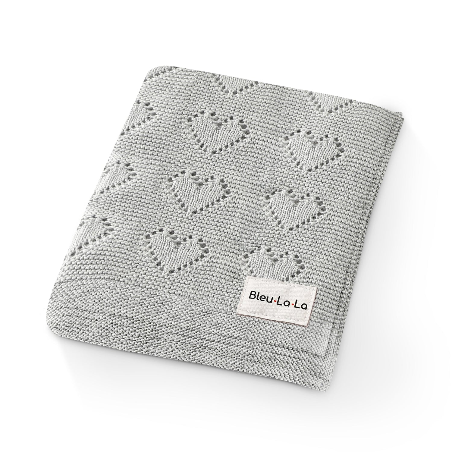 Heart Knit Organic Cotton Baby Blanket – Cozy Comfort