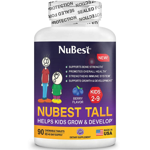 Growth Support Duo for Kids & Teens – Daily Bone, Height & Wellness Supplement | Ages 10+ by NuBest Nutrition