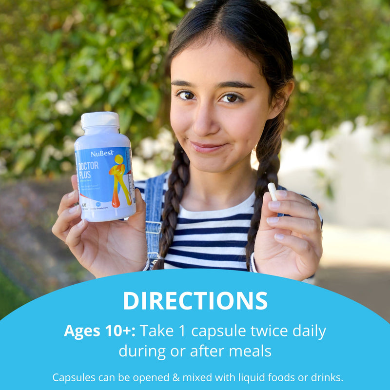 Growth Support for Kids & Teens – Height, Bone & Immune Health | 60 Capsules by NuBest Nutrition