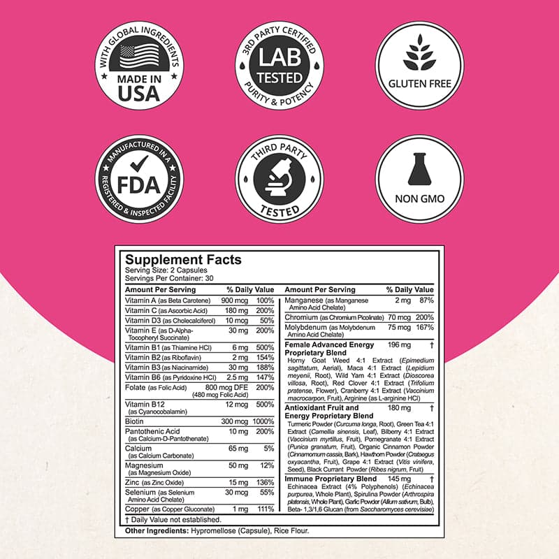 Growth & Wellness Support Duo – Kids 10+ & Women | Daily Vitamins by NuBest Nutrition