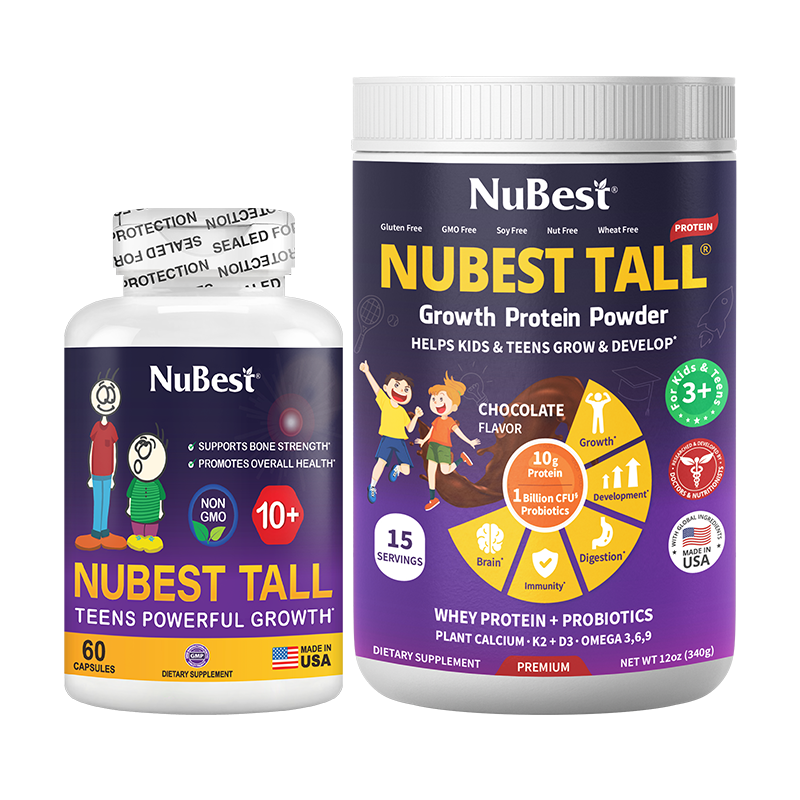 Growth & Wellness Support for Kids 10+ & Teens – Pro Duo Formula | Daily Health & Development by NuBest Nutrition