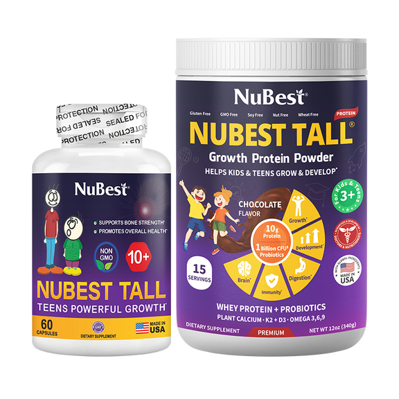 Growth & Wellness Support for Kids 10+ & Teens – Pro Duo Formula | Daily Health & Development by NuBest Nutrition
