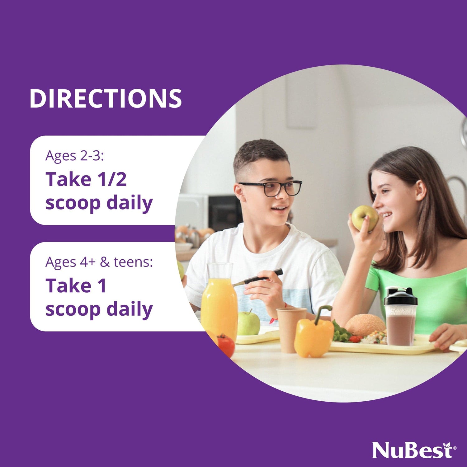 Growth & Wellness Support for Kids and Teens – Tall Kids & Pro Duo by NuBest Nutrition