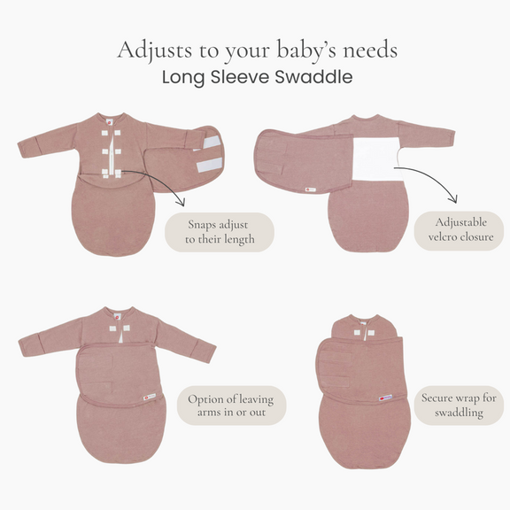 Guava Long Sleeve Starter Baby Swaddle embe
