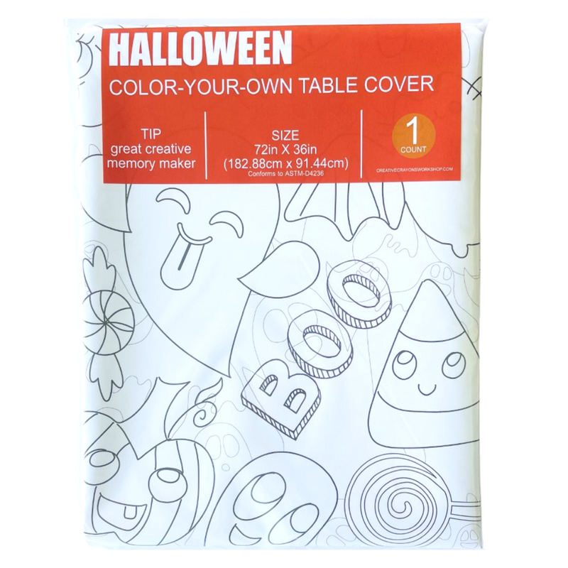 Halloween Kids Coloring Tablecloth