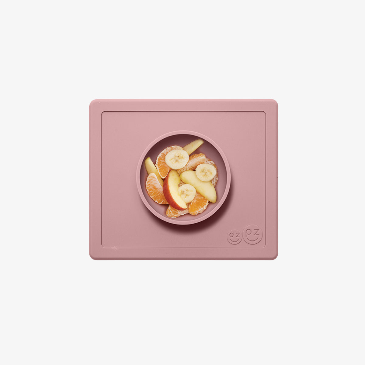 Happy Bowl in Blush by ezpz / The Original All-In-One Silicone Plates & Placemats that Stick to the Table #color_blush / Happy Bowl – Self-Feeding Made Simple for Babies & Toddlers by ezpz