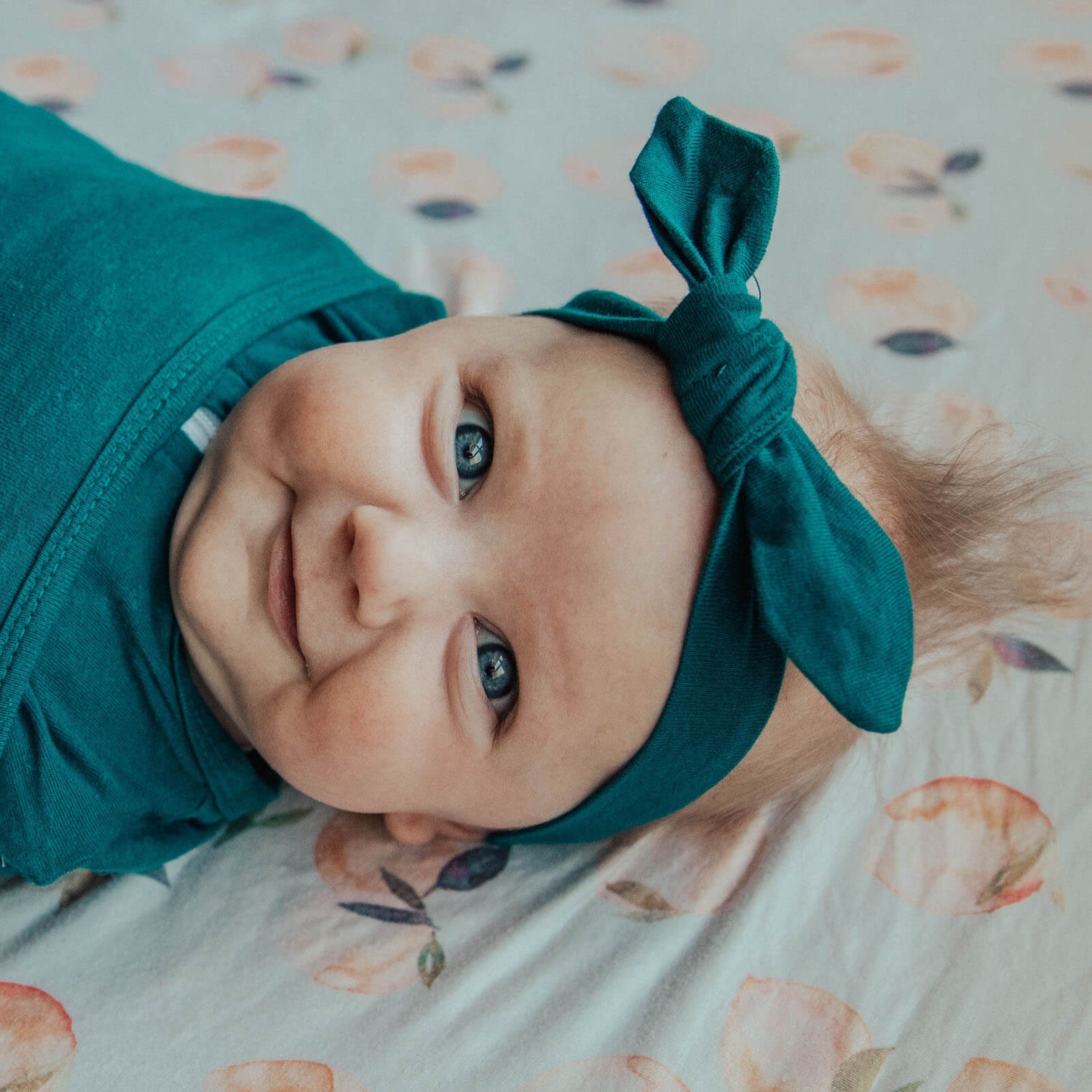 Headband and Long Sleeve Baby Swaddle Sack Bundle embe