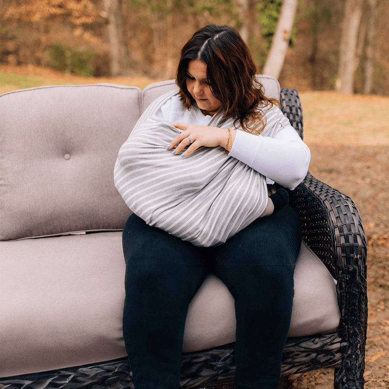 Heather Stripe 5-in-1 Multifunctional Cover Milk Snob