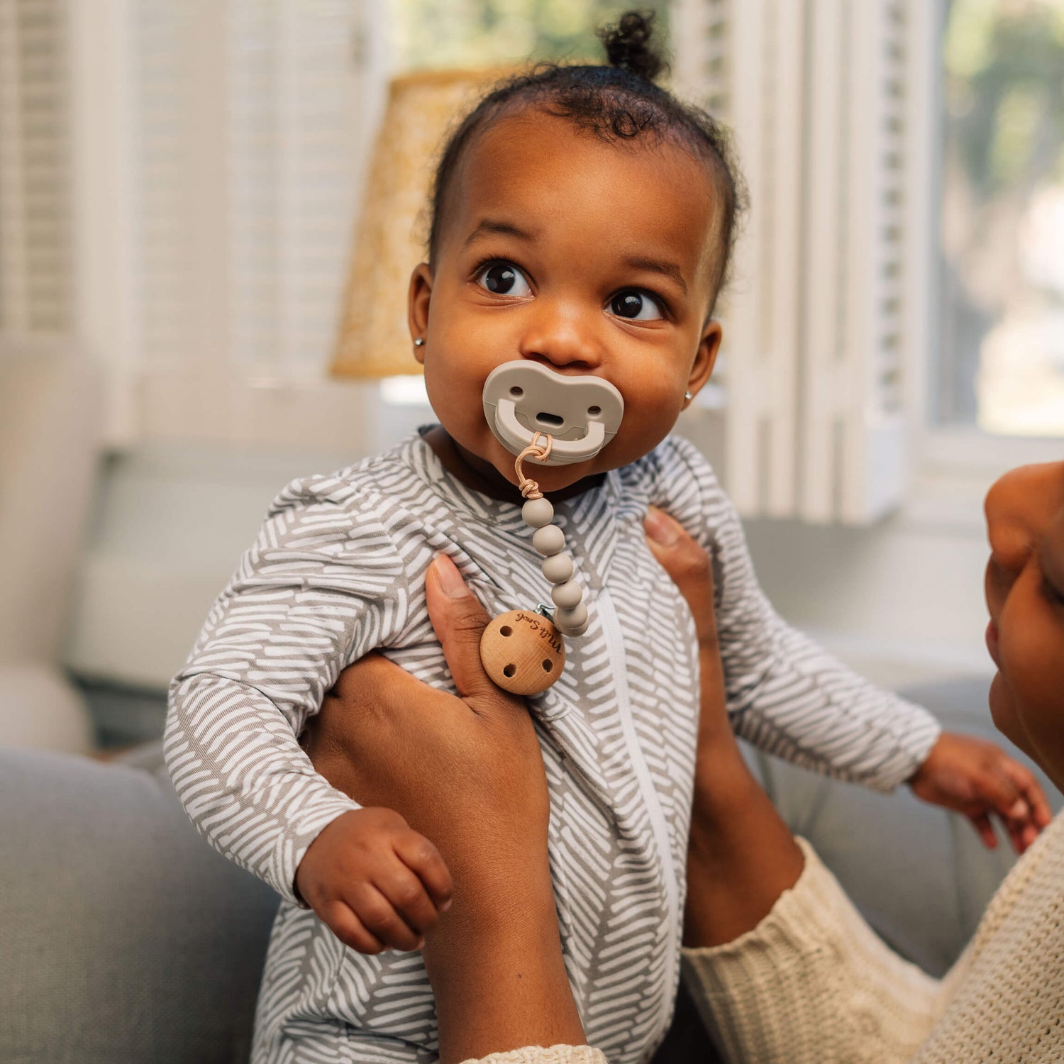 Herringbone Baby Footed Jammies Milk Snob