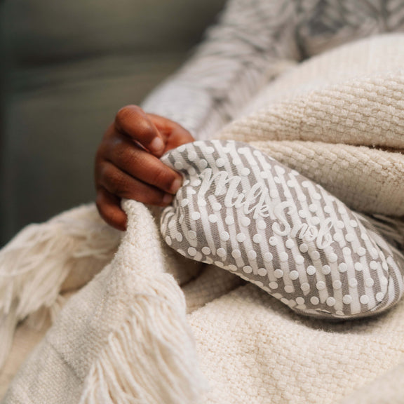 Herringbone Baby Footed Jammies Milk Snob