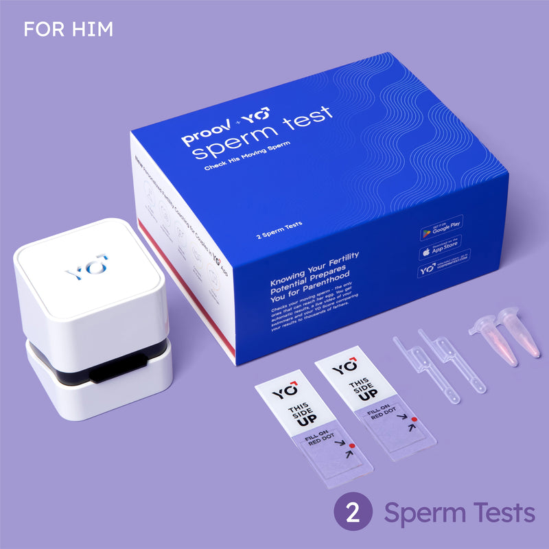 What's included in a Proov Hers & His Fertility Testing Kit.
