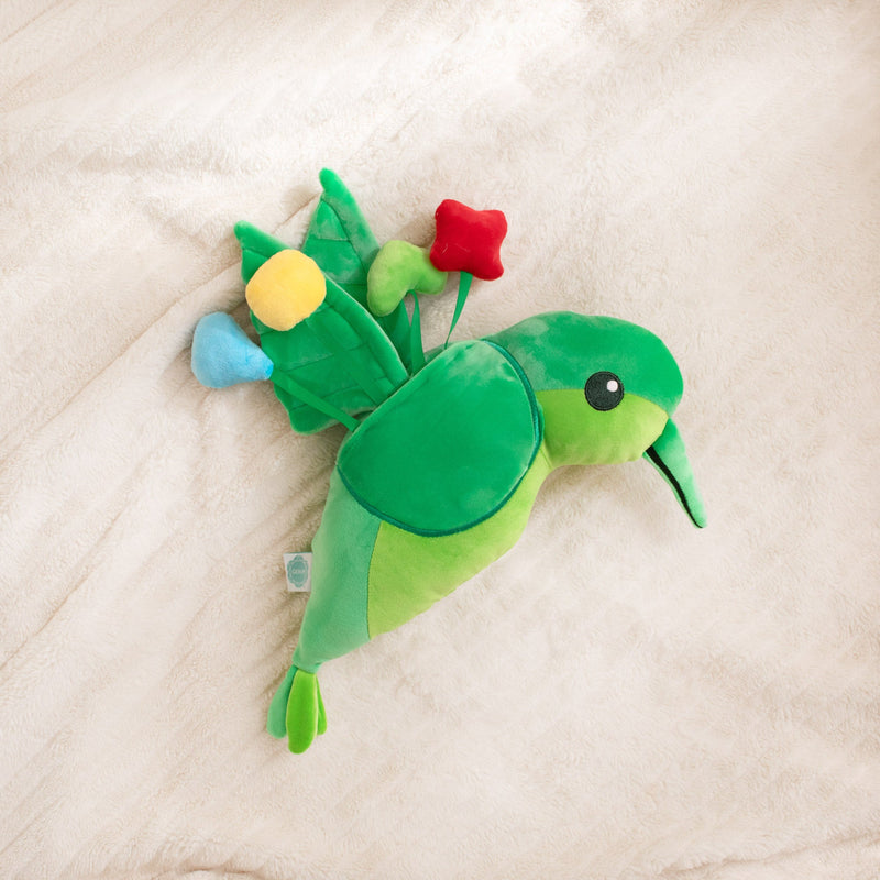 Green Hummingbird SnuggleBuddy – Emotional Wellness Plush by Generation Mindful