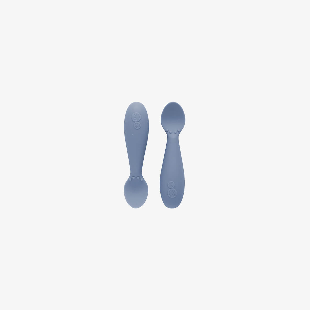 The Tiny Spoon in Indigo by ezpz / Small, Sensory Silicone Spoon for Babies #color_indigo / Indigo Baby-Led™ Tiny Spoons – First Feeding Spoons for Independent Littles 