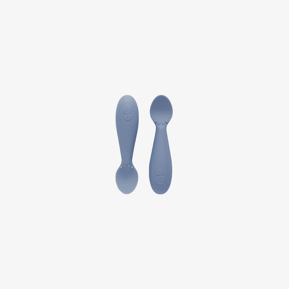 The Tiny Spoon in Indigo by ezpz / Small, Sensory Silicone Spoon for Babies #color_indigo / Indigo Baby-Led™ Tiny Spoons – First Feeding Spoons for Independent Littles 