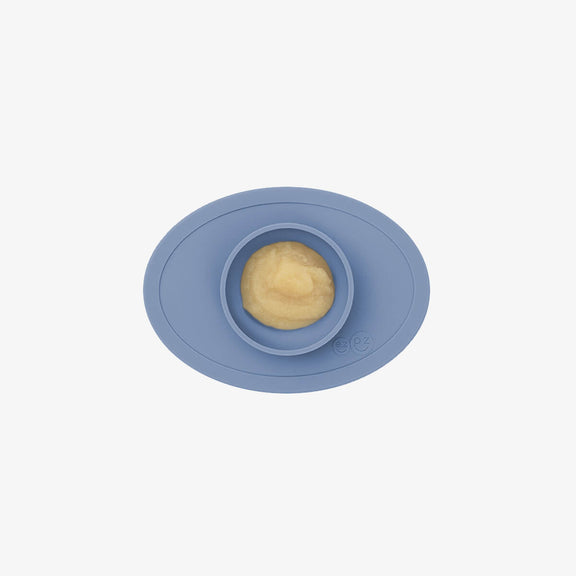 The Tiny Bowl in Indigo by ezpz / Silicone Bowl for Babies that Fits on High Chairs #color_indigo