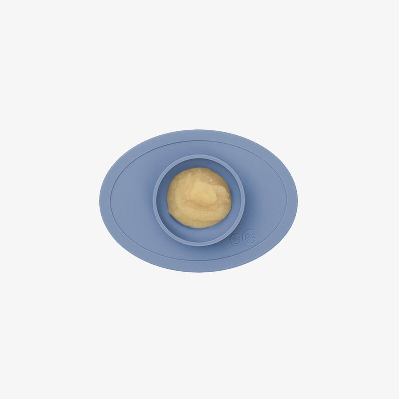 The Tiny Bowl in Indigo by ezpz / Silicone Bowl for Babies that Fits on High Chairs #color_indigo