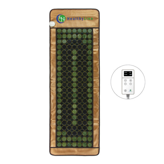 Flexible design hot stone grounding mat with far infrared heat
