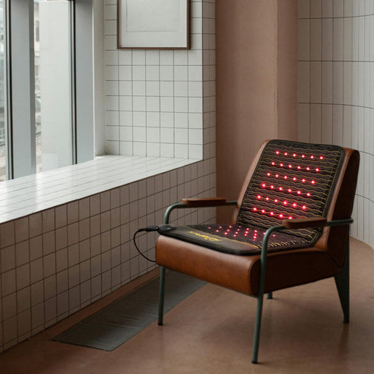 Combines PEMF and photon light therapy to promote blood circulation