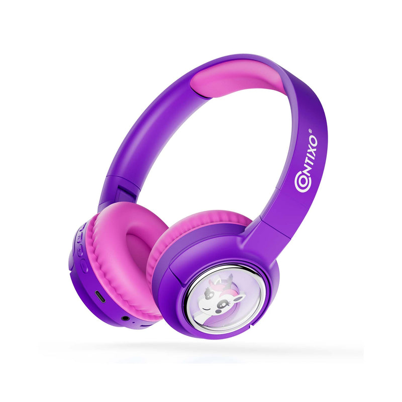 Contixo KB6 Kids Bluetooth Headphones with Mic (Purple)